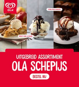 Ontdek het uitgebreide assortiment OLA-schepijs